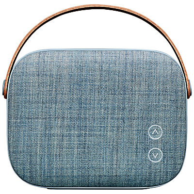 Vifa Helsinki Portable Bluetooth NFC Speaker With Leather Handle Misty Blue Vifa Helsinki Portable Bluetooth NFC Speaker With Leather Handle Misty Blue